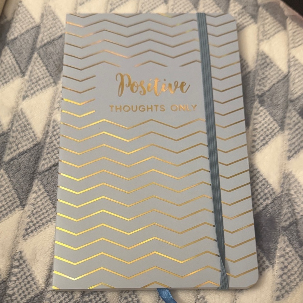 Elegant Gray and Gold Chevron Journal - Picture 3 of 5